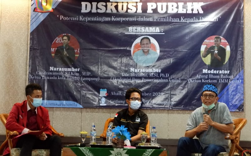 Pelantikan Pengurus Baru, IMM Unila Gelar Diskusi Publik Soal Pilwakot