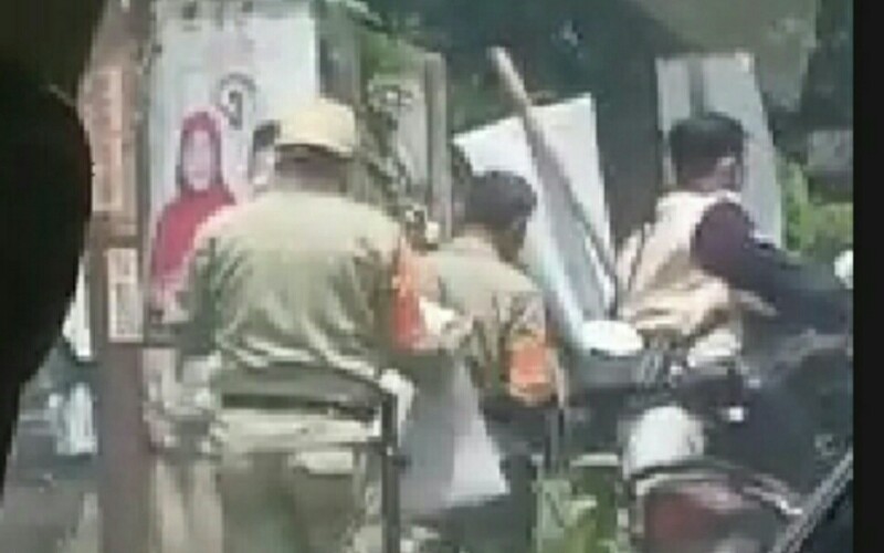  APK Milik Paslon Rycko-Jos Dirusak Oleh Beberapa Oknum Tak Bertanggung Jawab