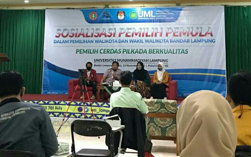  KPU Bandar Lampung dan Dewan Pendidikan Gelar Sosialisasi Pemilih Pemula