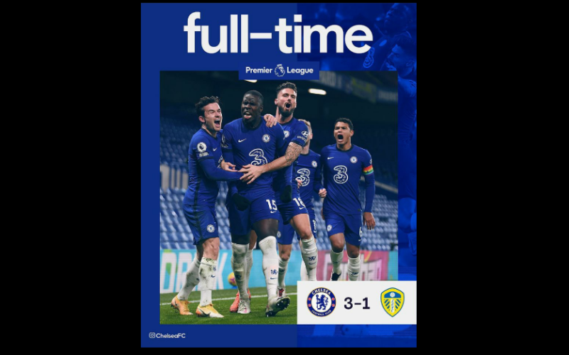  Kalahkan Leeds 3-1, Chelsea Puncaki Klasemen Liga Primer Inggris