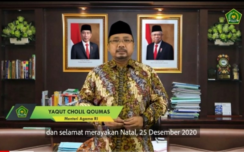 Ucapkan Selamat Natal, Menag Yaqut Cholil Ajak Umat Kristiani Rayakan Dalam Kesederhanaan