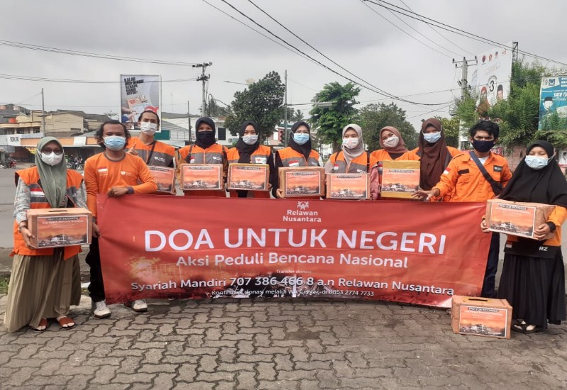  Relawan Nusantara Lampung Galang Dana Korban Bencana Alam