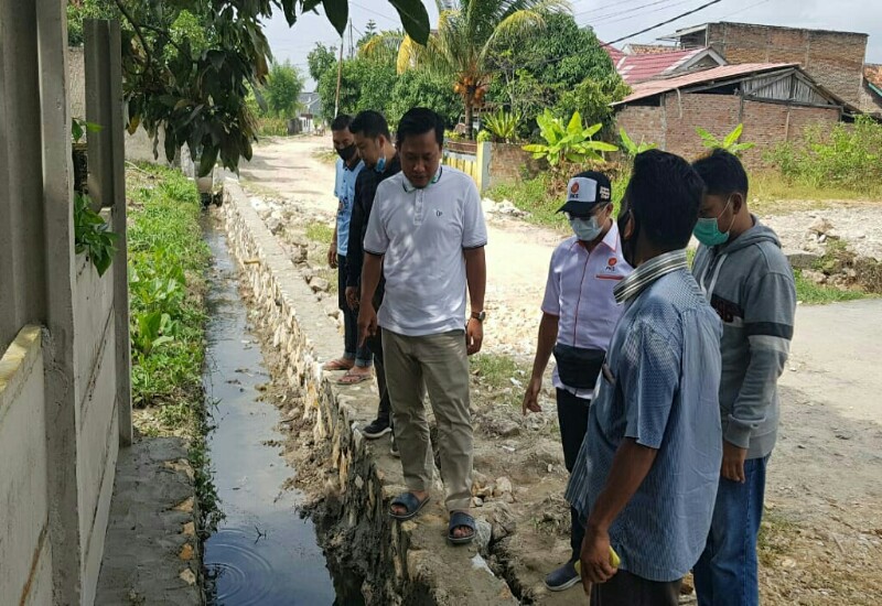  DPD PKS Bandar Lampung Bantu Pembuatan Drainase di Kelurahan Way Dadi Baru