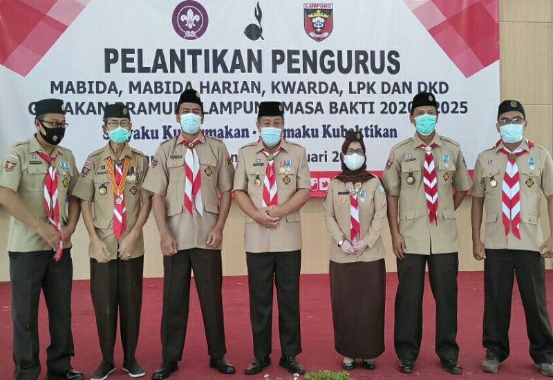  Gubernur Arinal Djunaidi Resmi Lantik Sako SPN Pengurus Kwarda Lampung
