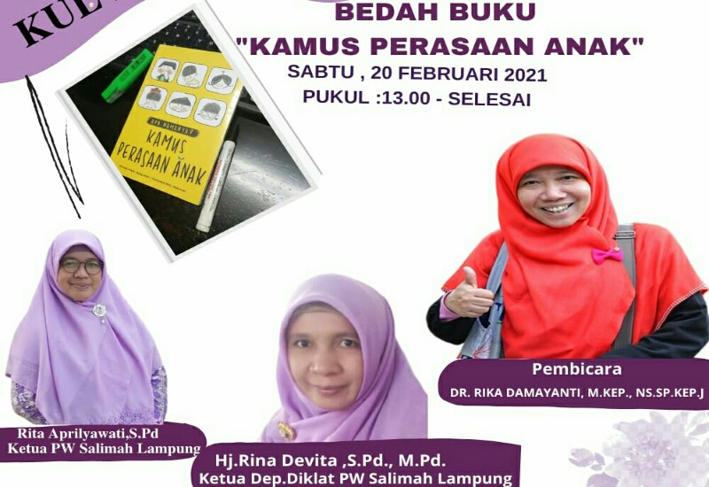  Salimah Lampung Bedah Buku Virtual “Kamus Perasaan Anak”