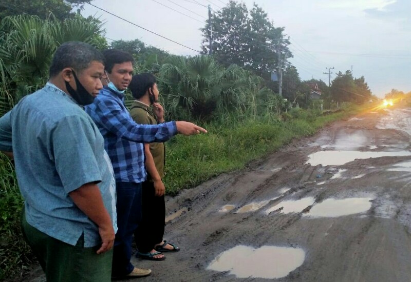  Vittorio Dwison Tinjau Kondisi Jalan Masuk Rumbia