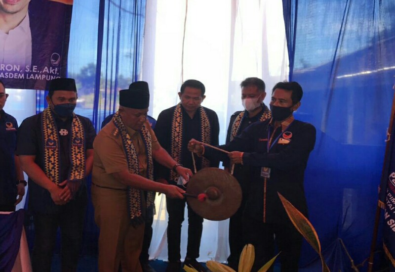  Buka Rakerdasus Partai NasDem Lampung Selatan, Bupati Nanang Ermanto Sebut Nasdem Antimahar