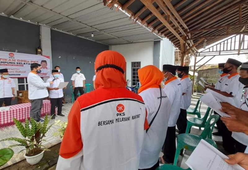  Antoni Imam Keliling Lantik Pengurus Ranting PKS di Beberapa Kecamatan Lampung Selatan