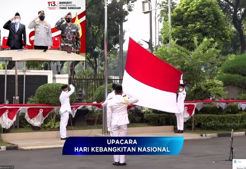  Pemprov Lampung Ikuti Upacara Harkitnas Secara Virtual