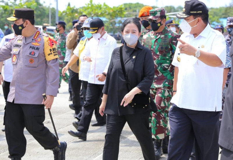  Gubernur Lampung Arinal Djunaidi Sambut Ketua DPR RI Puan Maharani