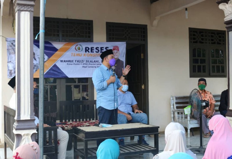  Ketua Komisi II DPRD Lampung Wahrul Fauzi Silalahi Reses di Desa Relungsari Natar