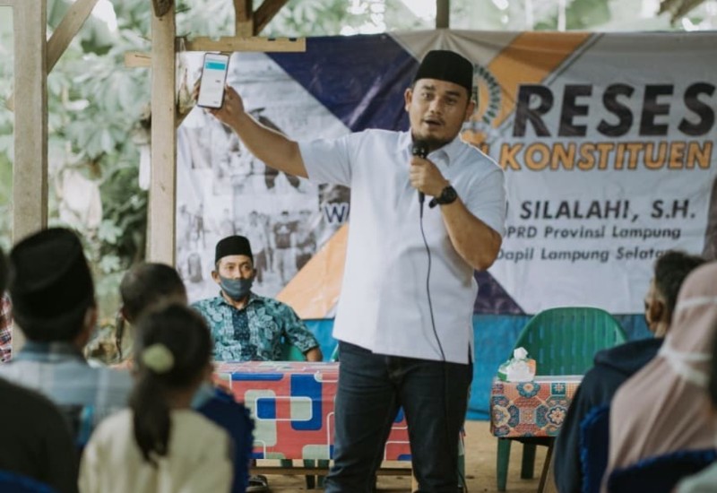  Reses di Desa Sinar Rejeki Jatiagung, Anggota DPRD Lampung Wahrul Fauzi Silalahi Sebut Dirinya Nombok