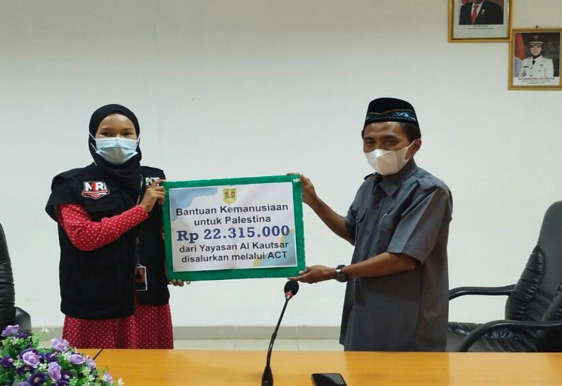  Al Kautsar Salurkan Rp23,3 Juta untuk Palestina melalui ACT Bandar Lampung