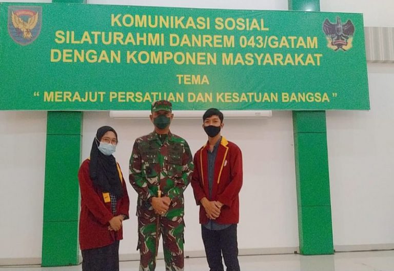 Presiden BEM Universitas Terbaik di Lampung Teknokrat Hadiri Silaturahmi dengan Danrem 043 ...