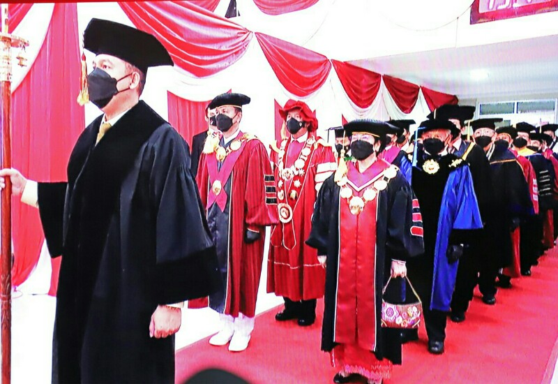  Rektor Unila Karomani Hadiri Pengukuhan Profesor Kehormatan Megawati Soekarnoputri