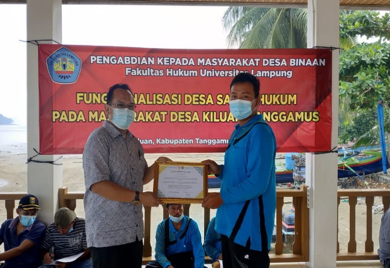  Ahmad Irzal Fardiansyah Pimpin Tim Pengabdian FH Unila ke Pekon Kiluan Negeri Tanggamus