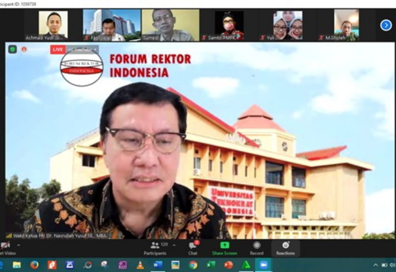  Rektor Universitas Terbaik di Lampung Teknokrat Nasrullah Yusuf Paparkan Urgensi Literasi pada Webinar Nasional
