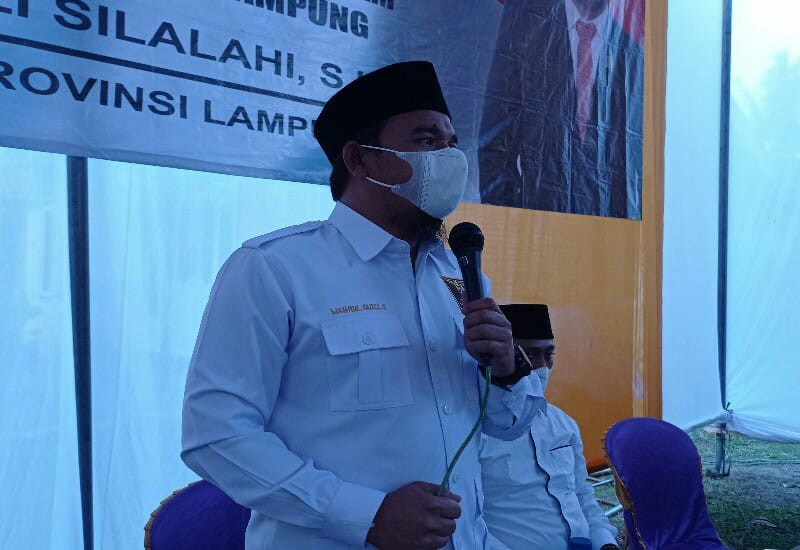  Ketua Komisi II DPRD Lampung Wahrul Fauzi Silalahi Sosialisasi Perda Rembuk Desa di Way Sulan