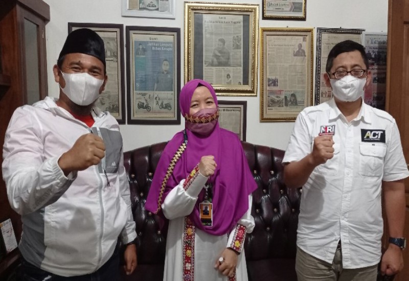  Presiden Global Wakaf ACT Silaturahmi dengan Ketua Komisi II DPRD Lampung Wahrul Fauzi Silalahi
