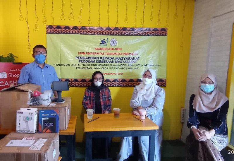  Tim PKM PTS Terbaik Sumatera Teknokrat Bantu Digital Marketing Miss Mojito Lampung