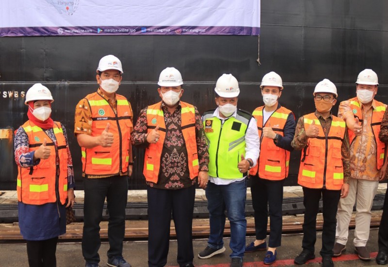  Gubernur Arinal Djunaidi Lepas Pelayaran Perdana Ekspor Produk Pertanian  ke Singapura