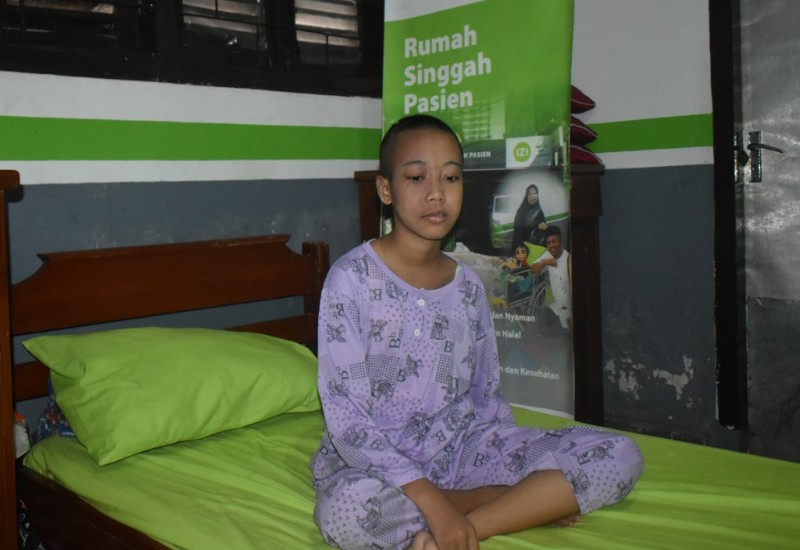  Mari Bantu Atul Warga Seputih Raman Penderita Tumor Ganas di Kepala, Kini Ada di Rumah Singgah Pasien IZI-YBM PLN