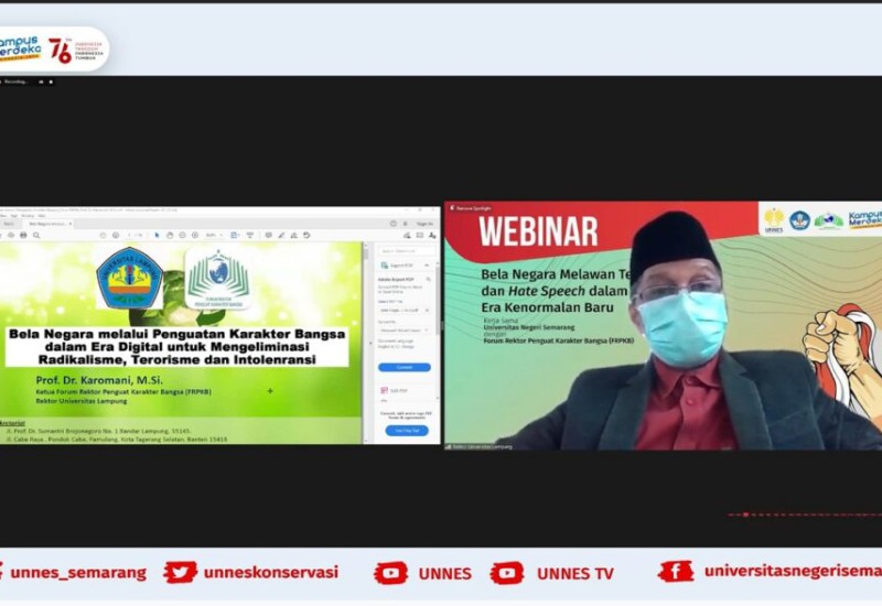  Rektor Unila Karomani Beri Tips Lawan Hoaks Seputar Covid-19 dan Ujaran Kebencian