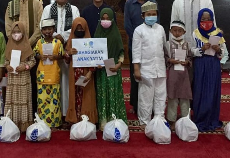  LAZDAI dan Majelis Taklim Jabal Nur Santuni Yatim di Masjid Sidratul Muntaha