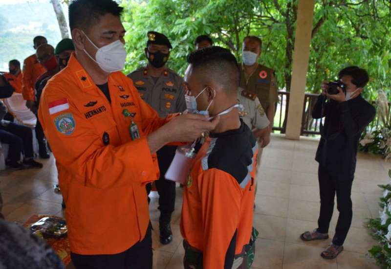  Kantor Pencarian dan Pertolongan Lampung Gelar Pelatihan Teknik Pertolongan di Ketinggian