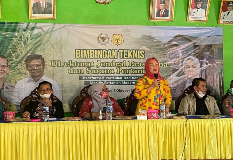  Dwita Ria Gelar Bimtek dan Buka Jalan Usaha Tani di Lampung Timur