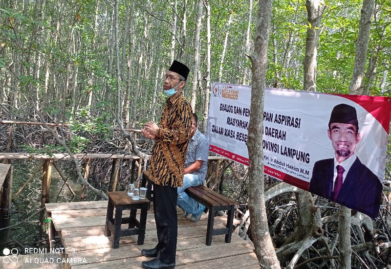  Abdul Hakim Ajak Pengelola Mangrove Petengoran Desa Gebang Pesawaran Gabung Gerakan Desa Emas