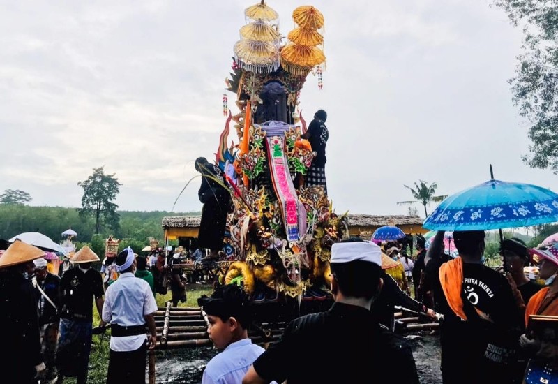  Ngaben di Seputih Banyak Lampung Tengah Prokes Ketat
