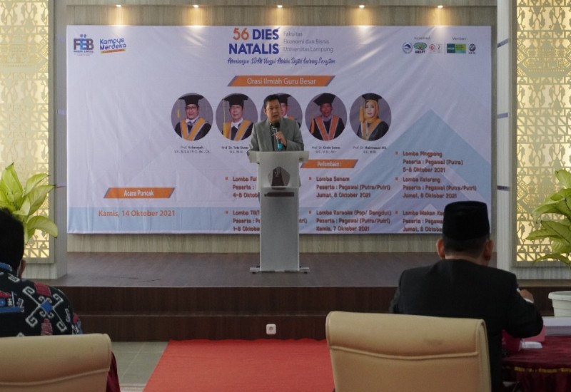  Rektor Unila Apresiasi Kemajuan Pesat Fakultas Ekonomi dan Bisnis
