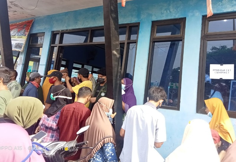  Warga Karang Pucung Way Sulan Lampung Selatan Antusias Vaksinasi