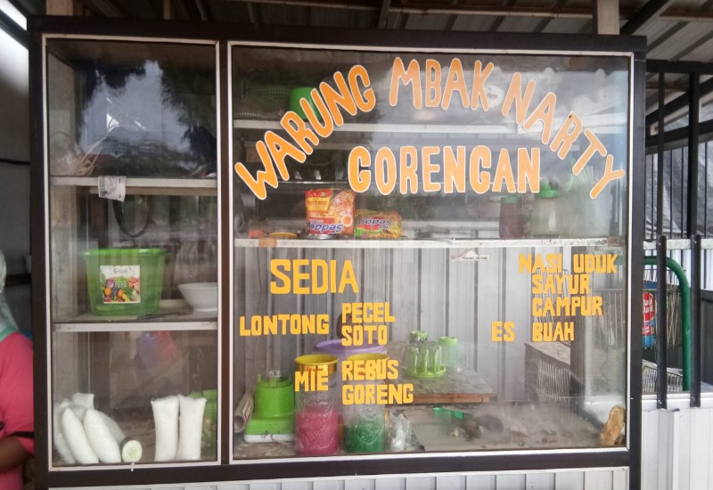 Warung Mbak Narty di Pasar Brawijaya Sekampung Udik Lamtim, Ramai Dari Pagi Sampai Sore