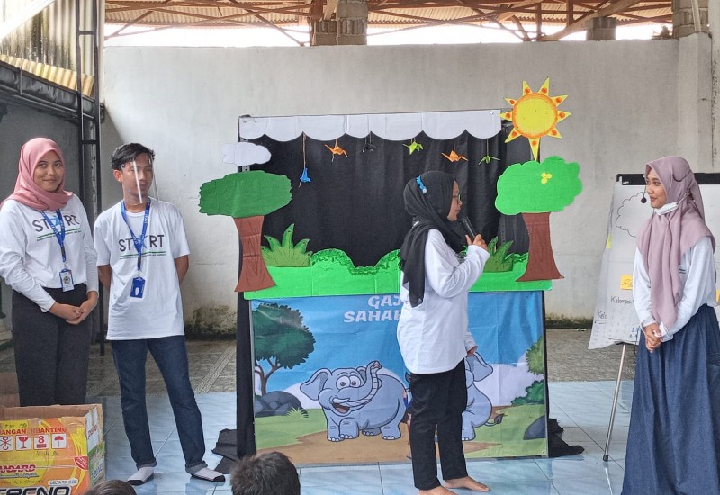  YKWS da  Walhi Edukasi Konservasi Murid TK dan SD Tegal Yoso Lampung Timur