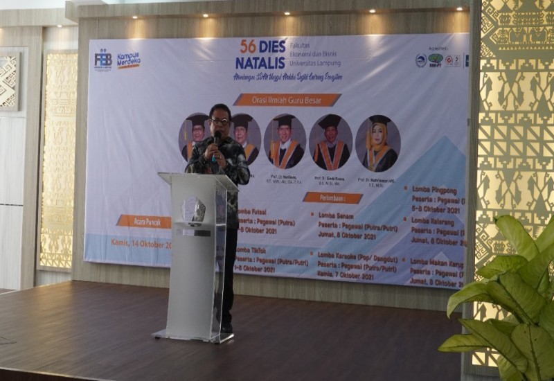  Alumni Fakultas Ekonomi dan Bisnis Unila Jangan Tambah Angka Pengangguran