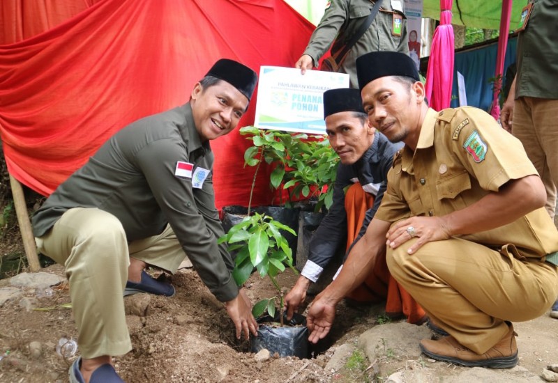  LAZDAI Lampung Inisiasi Tanam Bibit Pohon Alpukat di Desa Cilimus Teluk Pandan Pesawaran