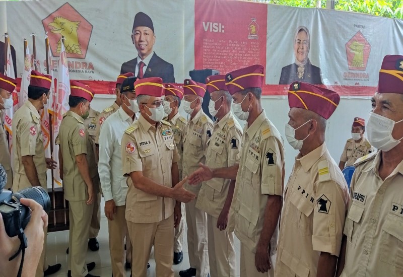  Purnawirawan Pejuang Indonesia Raya Wilayah Lampung Dikukuhkan, Sambut Sukses Partai Gerindra pada Pemilu 2024