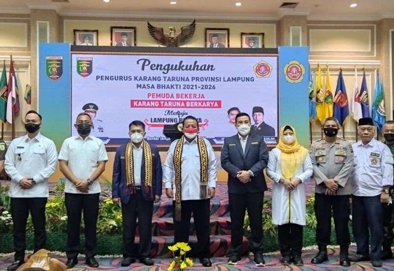 Arinal Djunaidi Percayakan Pengawasan Pembangunan Infrastruktur Jalan di Lampung kepada Karang Taruna