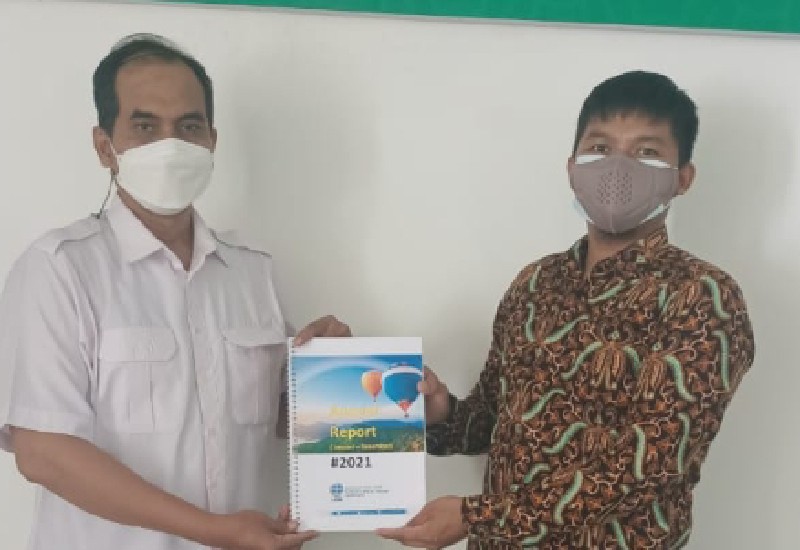  LAZDAI Lampung Sampaikan Annual Report 2021 ke Baznas Bandar Lampung