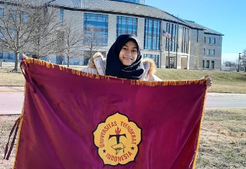  Mulai Kuliah di University of Central Missouri Amerika Serikat, Ini Kesan Pertama Mahasiswi PTS Terbaik Sumatera Universitas Teknokrat Indonesia Vina Qurrota Akyuningrum