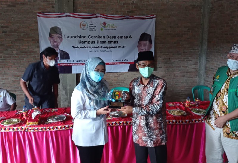  Abdul Hakim Luncurkan Gerakan dan Kampus Desa Emas di Pekon Sumber Mulyo Tanggamus