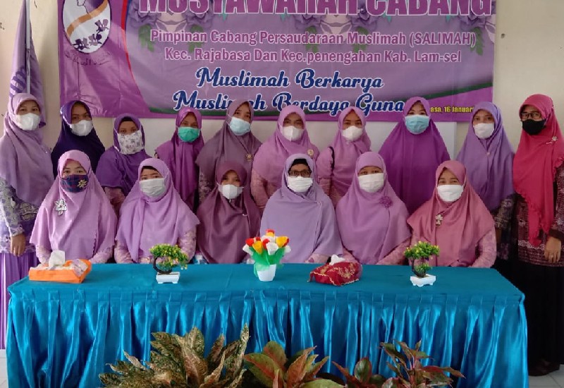  Warsiati dan Rini Lestari Pimpin Salimah Kecamatan Rajabasa dan Penengahan Lampung Selatan