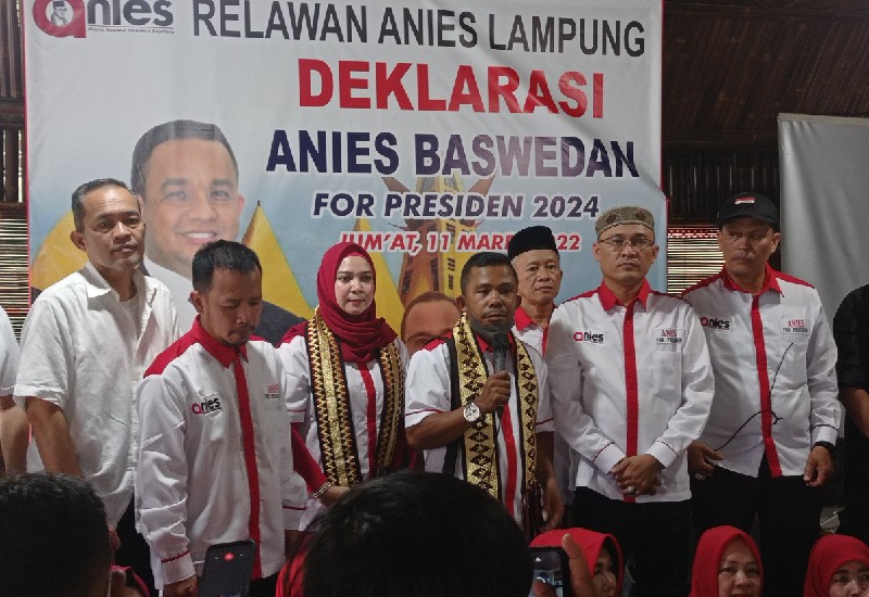  Relawan Anies Baswedan Wilayah Lampung Dikukuhkan, Benny Ryansyah Herman Jadi Koordinator