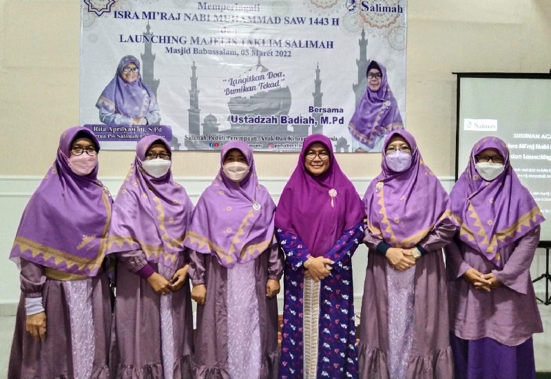  Maknai Isra Mikraj, Salimah Lampung Luncurkan Majelis Taklim