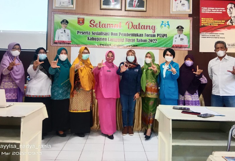  Ketua Salimah Lampung Barat Emilia Sari Terpilih Ketua Forkom Puspa
