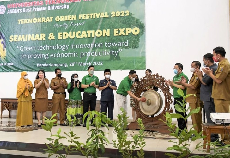  PTS Terbaik ASEAN Universitas Teknokrat Indonesia Gelar Teknokrat Green Festival 2022
