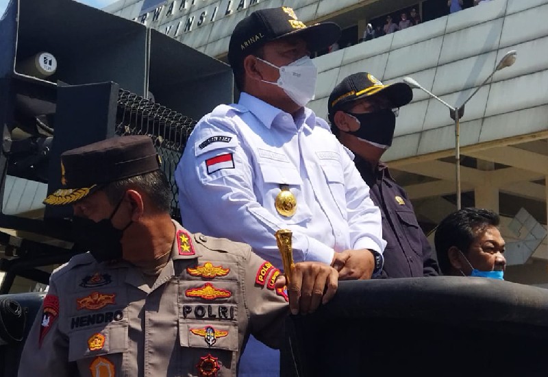  Gubernur Lampung Arinal Djunaidi Sambut Demo Mahasiswa