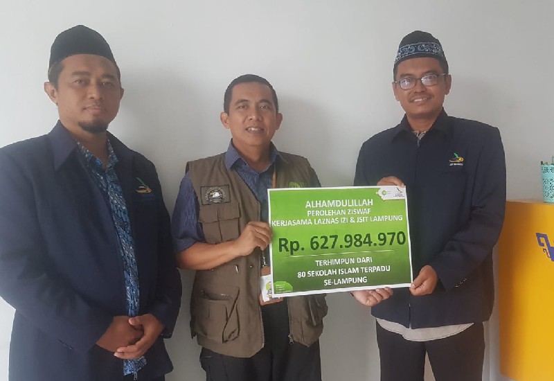  IZI Lampung dan JSIT Kumpulkan Ziswaf Rp627,9 Juta